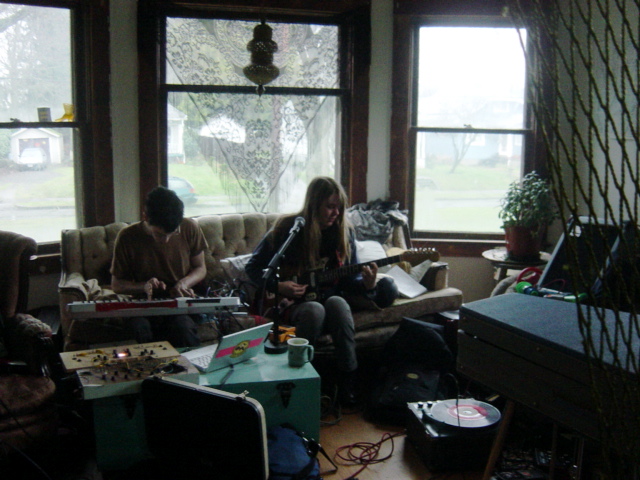 playing in a PDX living room w. sejayno and smegma one million years ago